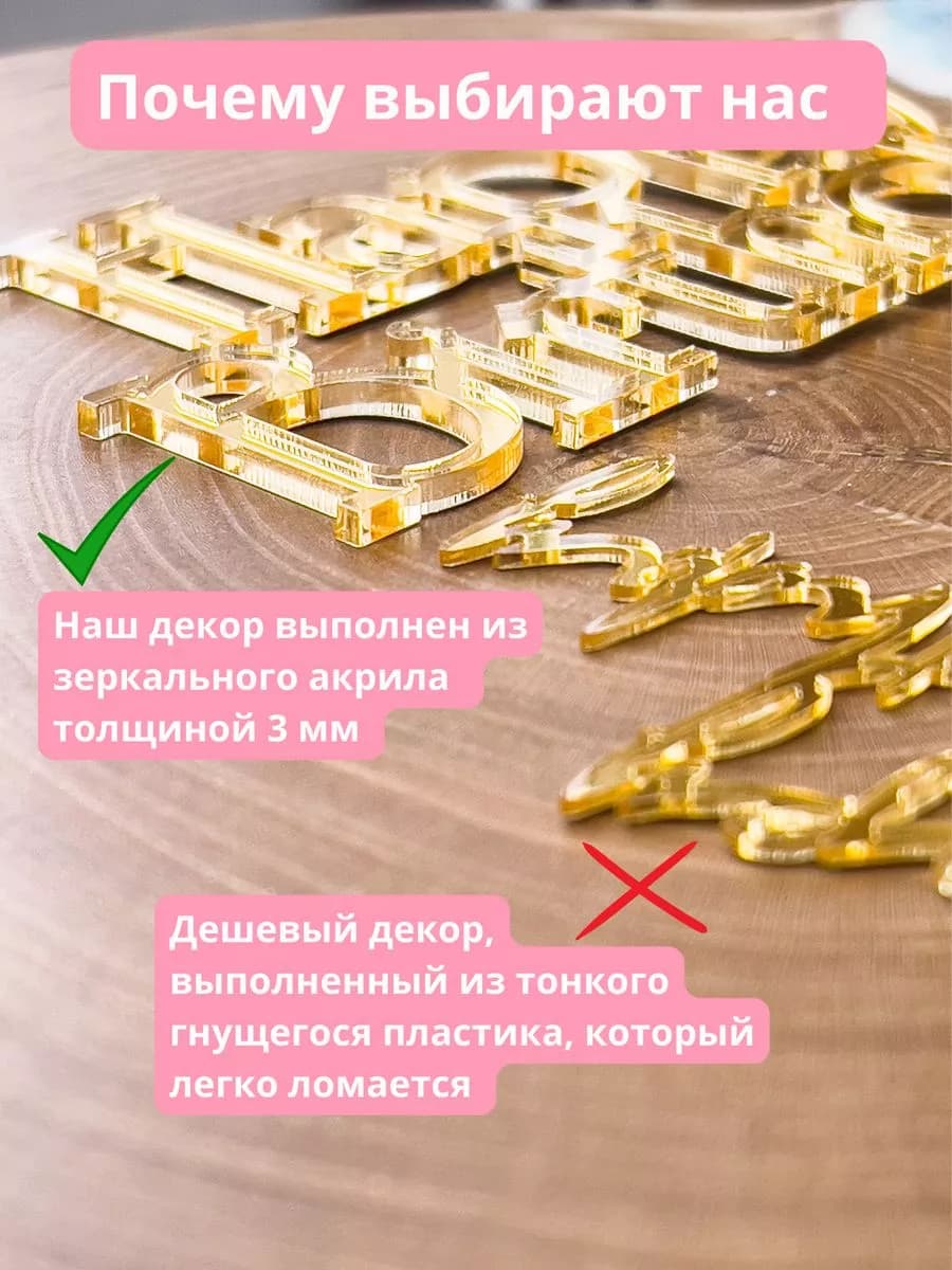 Топпер для торта 8 марта