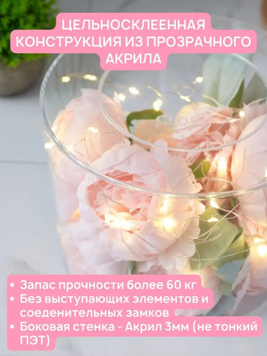 Фальш ярус для торта цилиндр 15 см